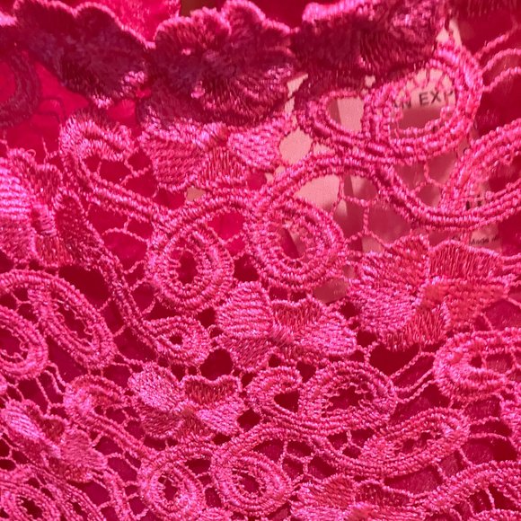 Barbie Pink! Kate Spade Pink Lace Top - Picture 5 of 5